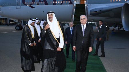 Qətər Dövlətinin Əmiri Azərbaycana səfərə gəlib - FOTO