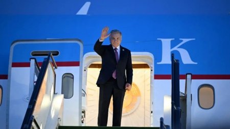 Şavkat Mirziyoyevin Azərbaycana işgüzar səfəri başa çatdı - FOTO
