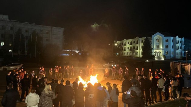 Xankəndidə Yel çərşənbəsi qeyd edildi, tonqallar yandırıldı - FOTO