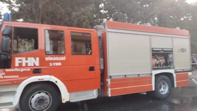 Xırdalanda çoxmərtəbəli binada YANĞIN: Sakinlər təxliyə edildi - FOTO