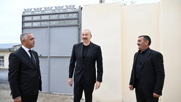 İlham Əliyev Xocalı rayonunun Seyidbəyli kəndində - FOTO