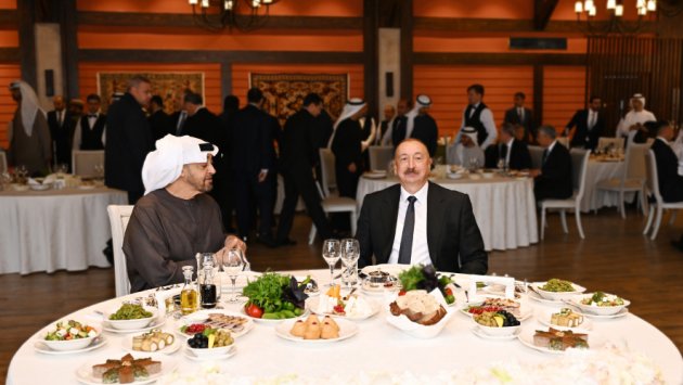 Şuşada İlham Əliyevin adından BƏƏ Prezidentinin şərəfinə rəsmi nahar verildi – FOTO