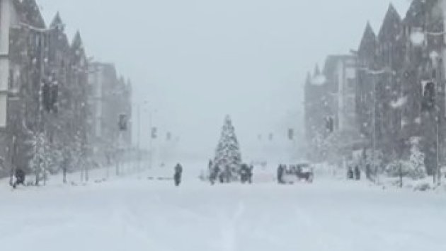 Kəlbəcərdə qarlı nağıl - VİDEO