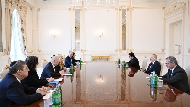 Betsi Berns Korn İlham Əliyevin QƏBULUNDA &ndash; FOTO