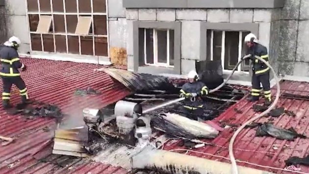 Naxçıvanda restoranda yanğın - İşçilərlə müştərilər təxliyə edildi - VİDEO