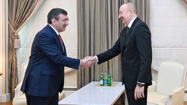 İlham Əliyev Türkiyənin Vitse-prezidenti ilə GÖRÜŞDÜ - FOTO