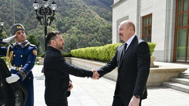 Zelenski Azərbaycana GƏLDİ &ndash; FOTO/VİDEO