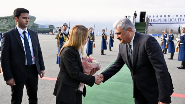 İtaliyanın Baş naziri Corcia Meloni Azərbaycana səfərə gəlib - FOTO