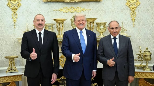 Vaşinqtonda Azərbaycan və Ermənistanın sülh sazişini paraflamasından BİR İL ÖTÜR - FOTO