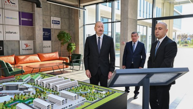 İlham Əliyev &ldquo;SABAH.city&rdquo; innovasiya şəhərciyinin birinci mərhələsinin açılışında - FOTO