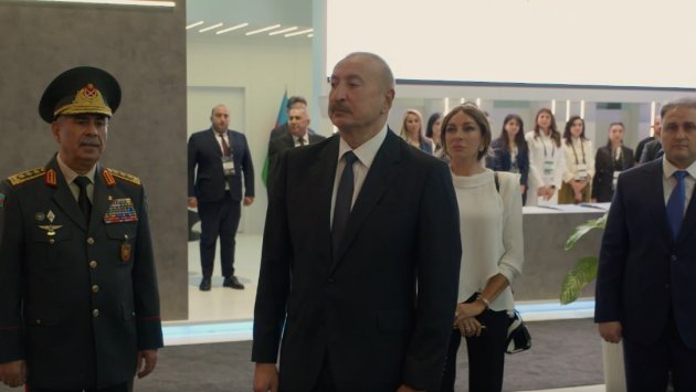 Prezident və birinci xanım &ldquo;ADEX 2026&rdquo; sərgisində - VİDEO