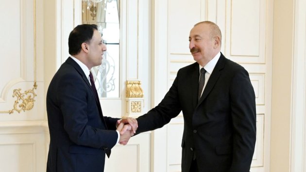 İlham Əliyev Britaniyanın ticarət üzrə dövlət nazirini qəbul etdi - FOTO