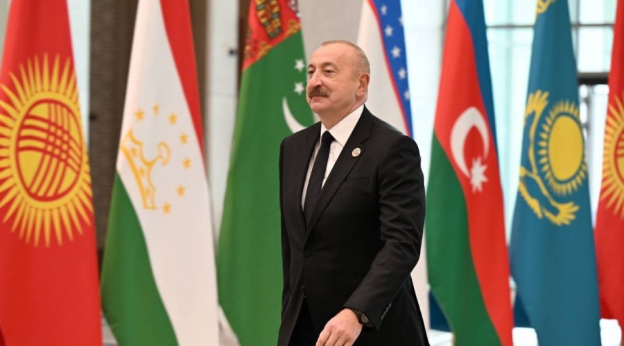 İlham Əliyev Özbəkistan səfərindən paylaşım etdi - VİDEO