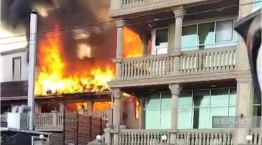 SON DƏQİQƏ! Sumqayıtda hotel yanır &ndash; VİDEO