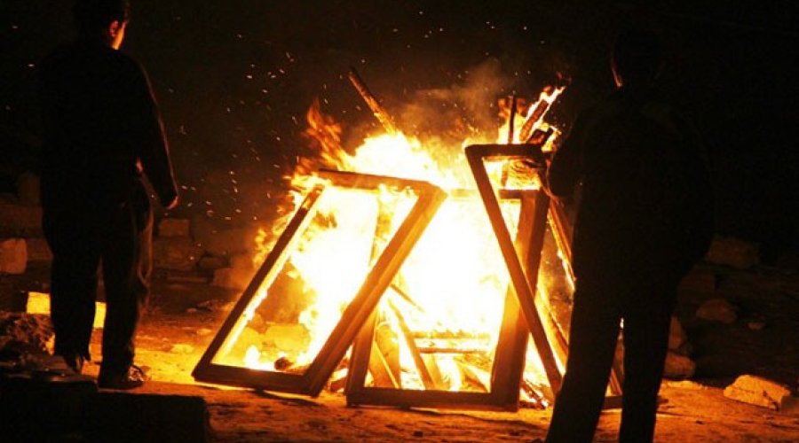 Mingəçevirdə bayram tonqalı yanğına səbəb oldu - ÖZƏL/VİDEO