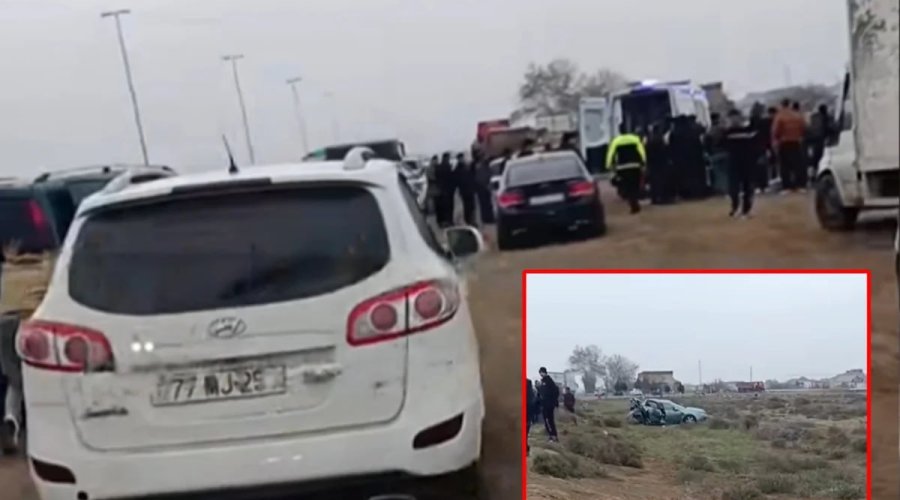 Bakı-Qazax yolunda mikroavtobus qəzaya uğradı: 9 NƏFƏR YARALANDI &ndash; VİDEO