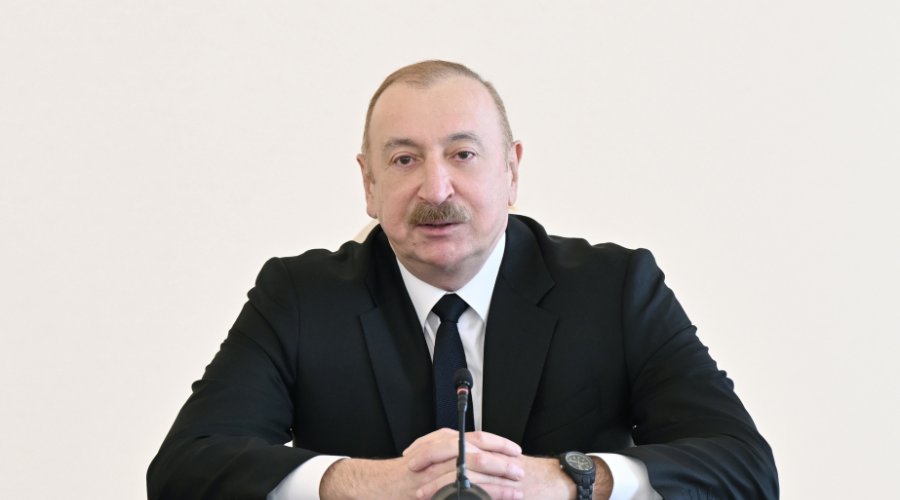 İlham Əliyev İrəvandakı tədbirdə videobağlantı formatında çıxış edib - VİDEO