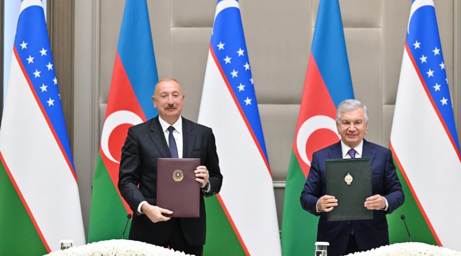 Azərbaycan-Özbəkistan sənədləri İMZALANDI &ndash; FOTO/VİDEO